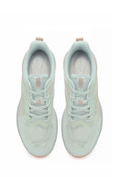 Derimod Zero Woman Green Lace-Up Thick-Soled Fabric Sneakers | Derimod