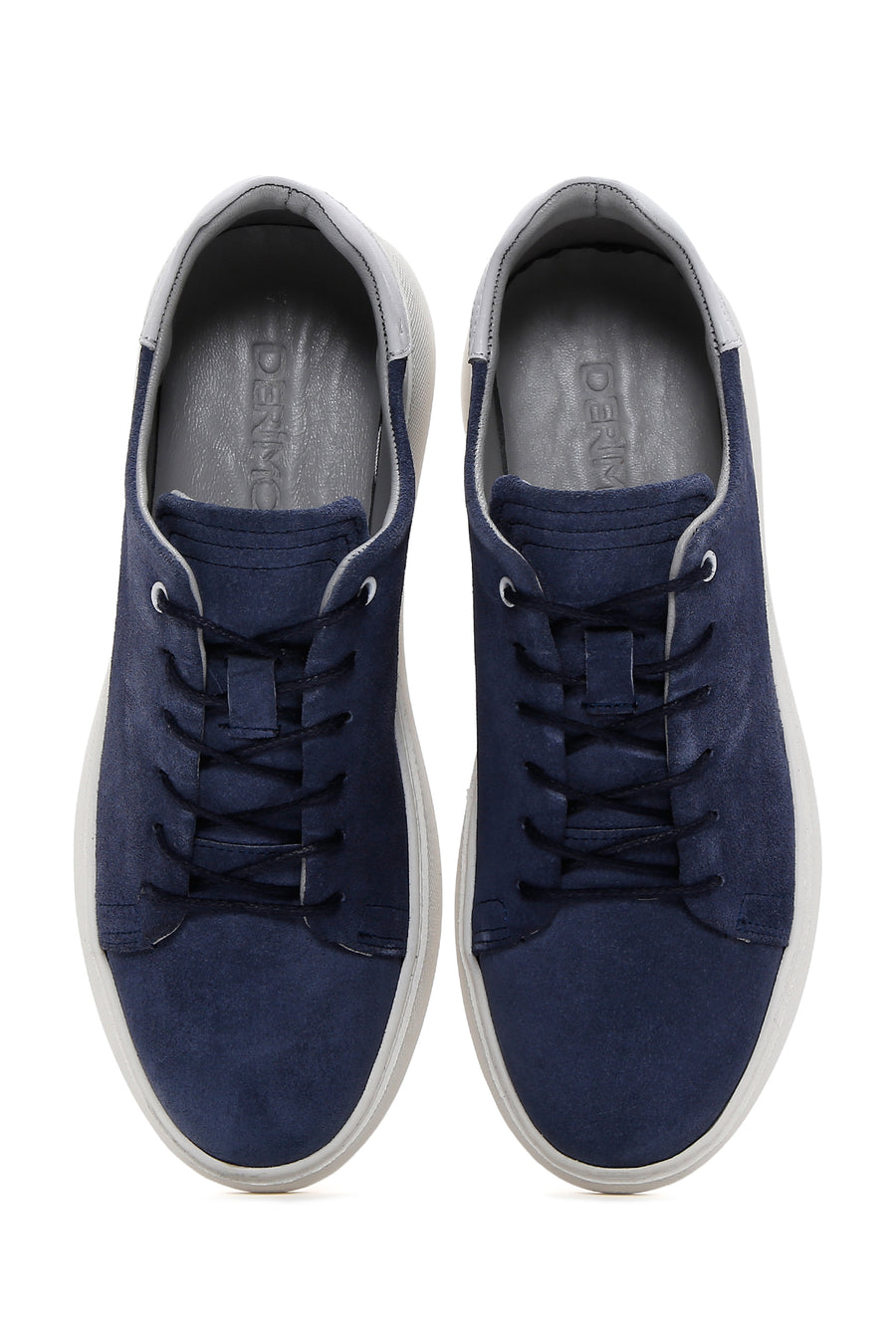 Erkek Mavi Süet Deri Sneaker