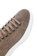 Men's Mink Suede Leather Sneaker | Derimod