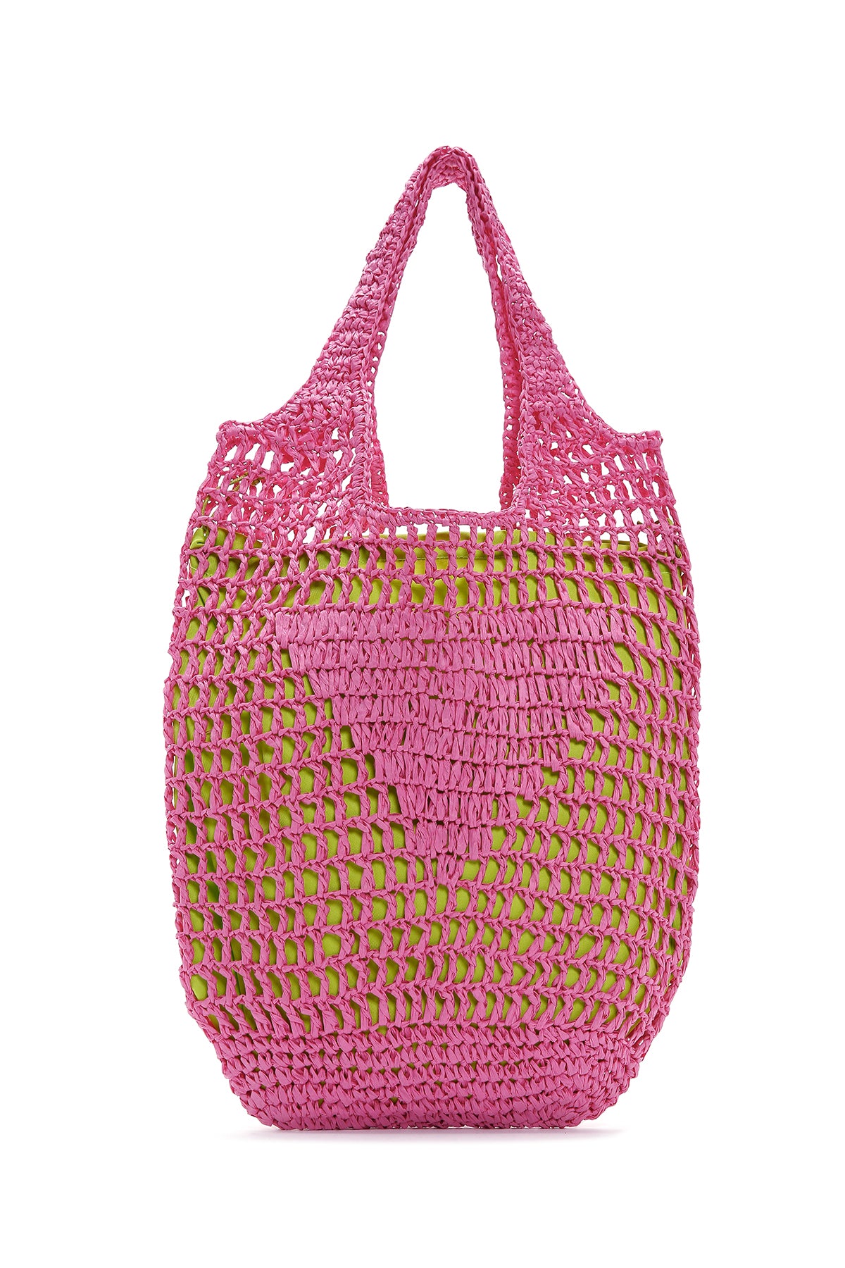 Women's Pink Straw Shoulder Bag 23SBD2536M7 | Derimod