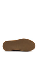 Women's Tan Suede Leather Masculine Shoes | Derimod