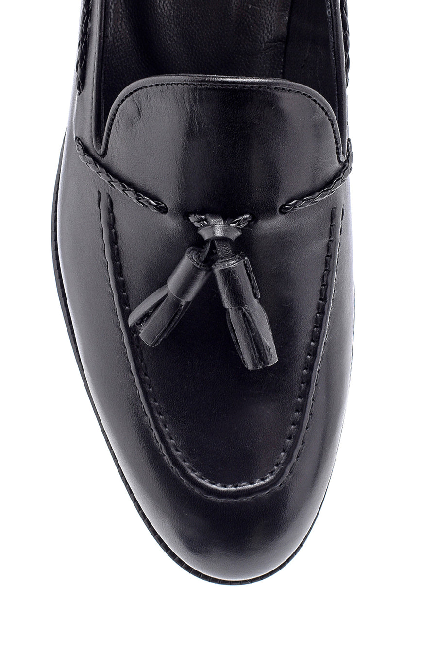 Erkek Deri Püskül Detaylı Loafer