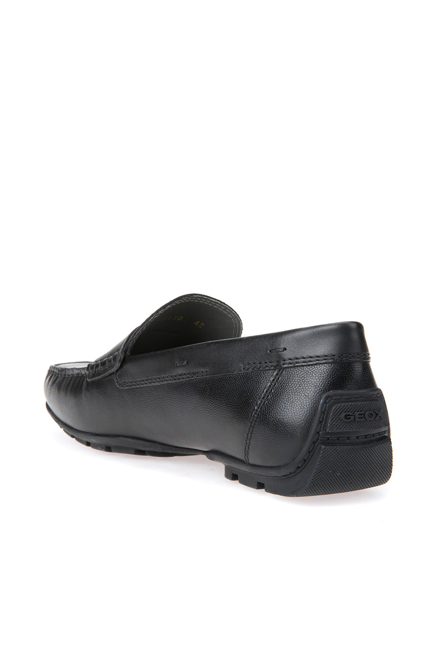 Geox Erkek Siyah U Moner 2Fit Casual Deri Loafer