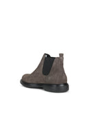 Geox Men's Brown Ottavio Suede Leather Chelsea Boots | Derimod