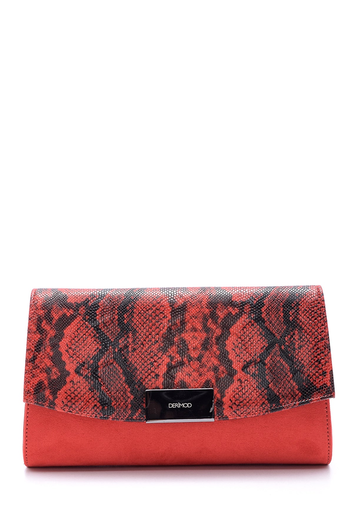 Women's Snakeskin Detailed Clutch Bag 19WBD291614 | Derimod