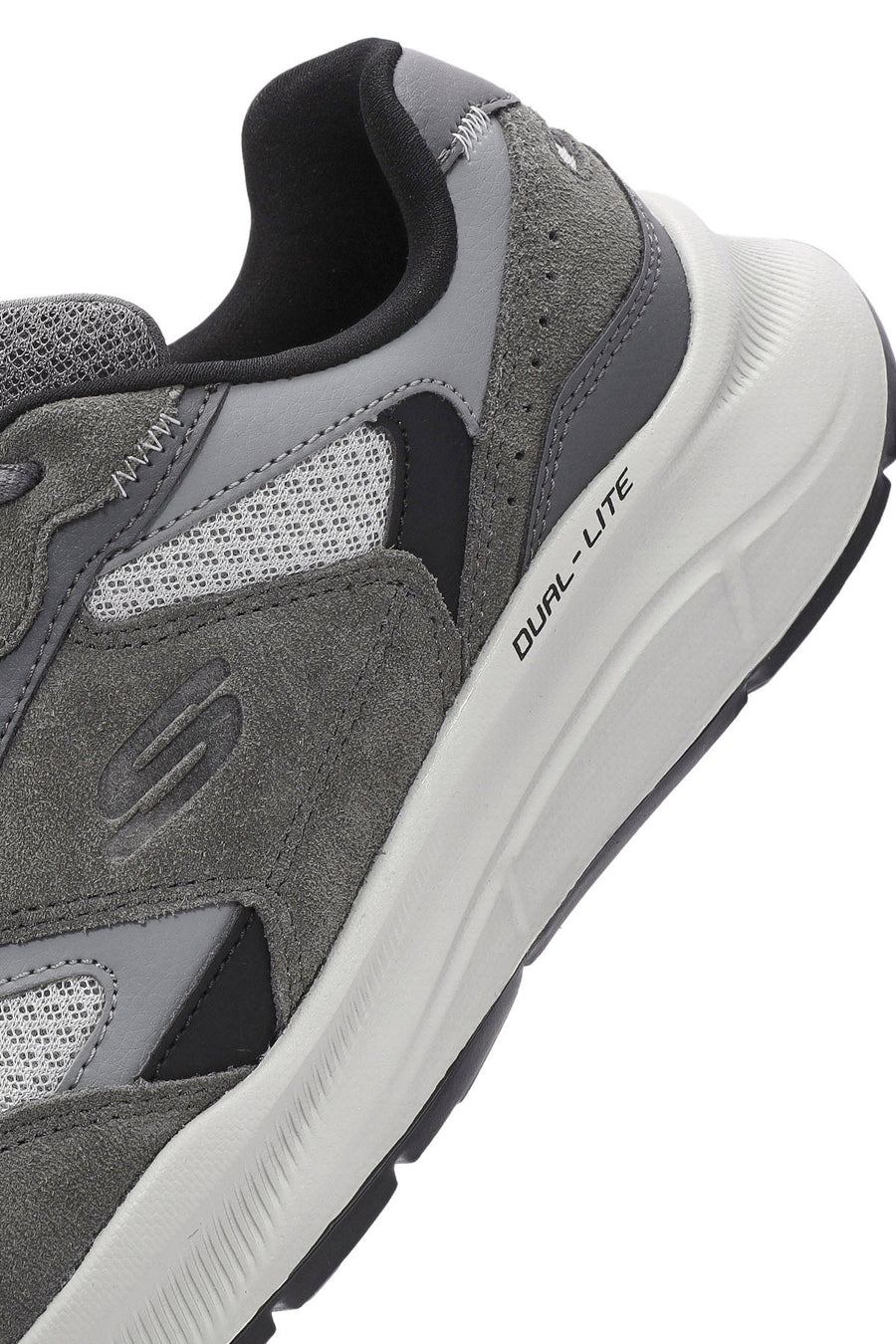 Skechers Erkek Gri Equalizer Bağcıklı Kalın Tabanlı Sneaker