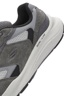 Skechers Men's Grey Equalizer Lace-Up Chunky Sole Sneakers | Derimod