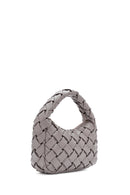 Women's Grey Knitted Mini Handbag | Derimod