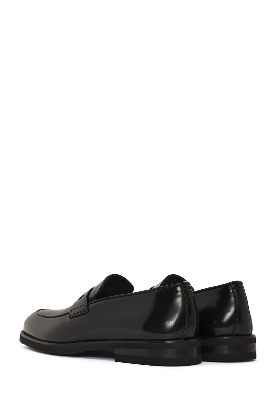 Men's Black Leather Loafer
