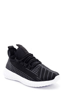 Women's Black Patterned Sneaker | Derimod