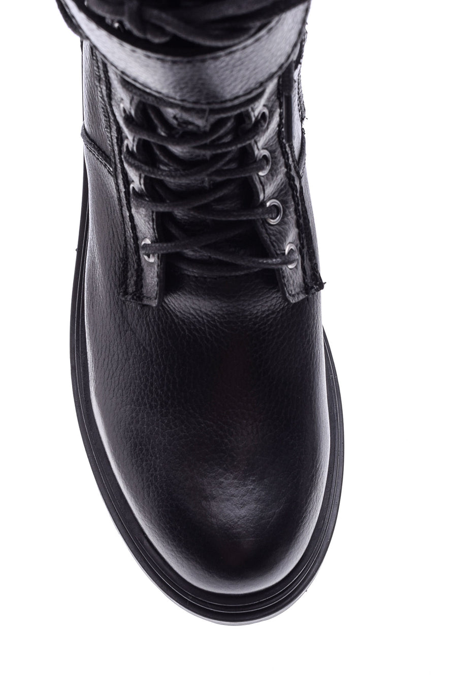 Women's Buckle Leather Boots