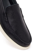 Erkek Siyah Deri Casual Loafer | Derimod