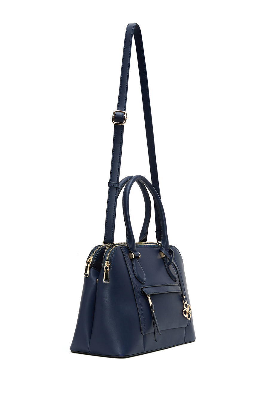 Women's Navy Blue Classic Shoulder Bag