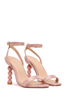 Women's Pink Heeled Sandals | Derimod