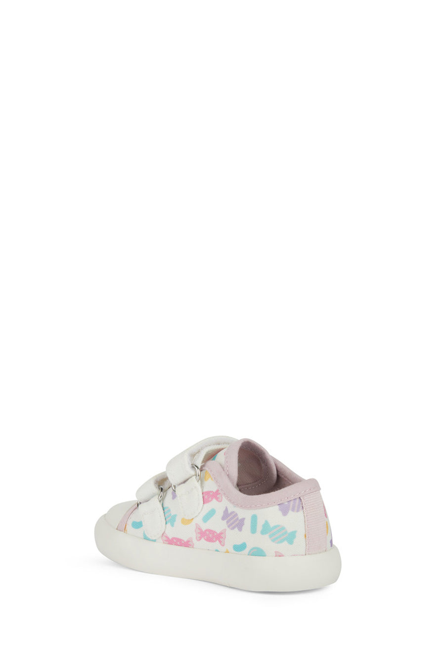 Geox Kız Bebek Beyaz Gisli Bantlı Deri Sneaker