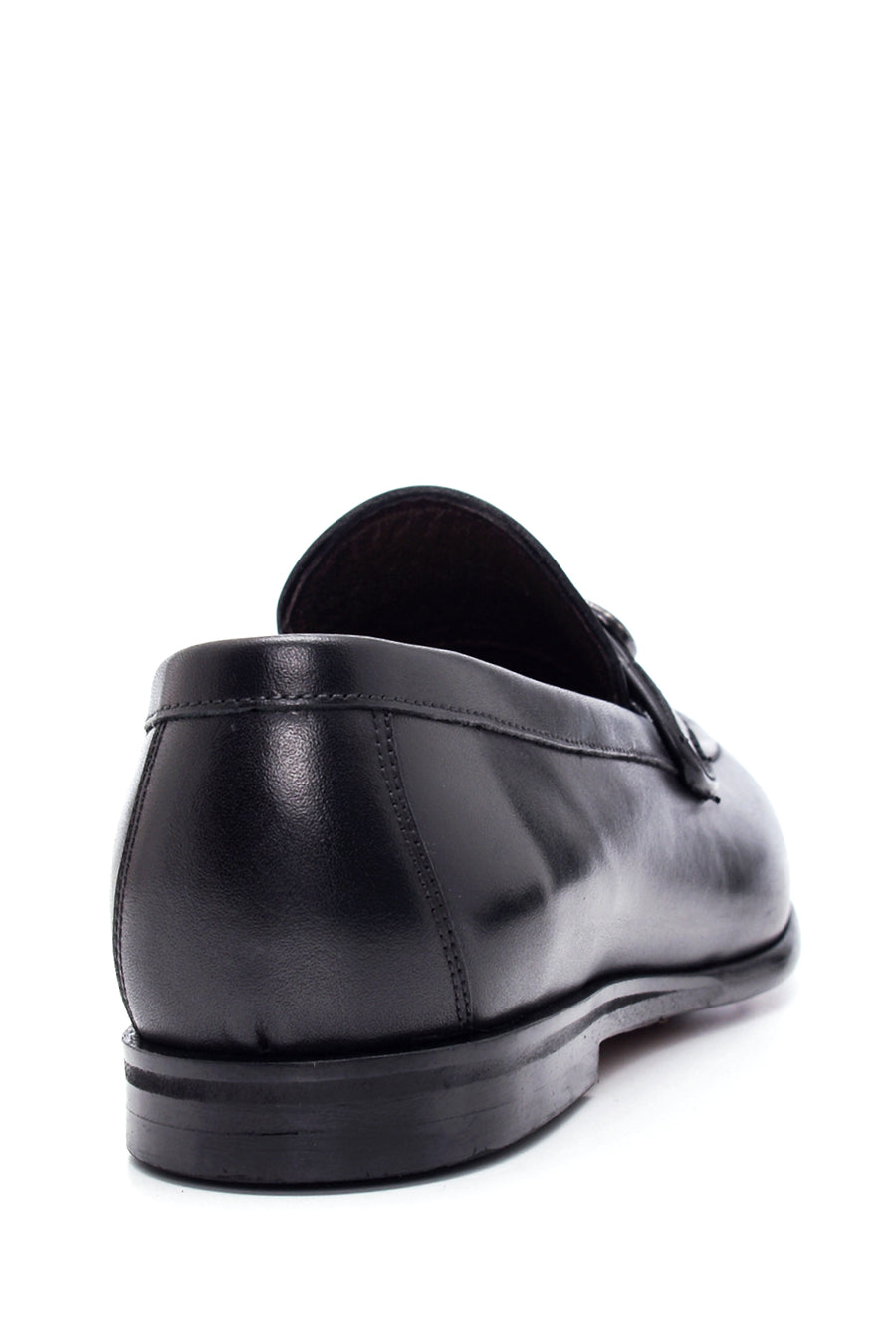 Erkek Siyah Deri Klasik Loafer