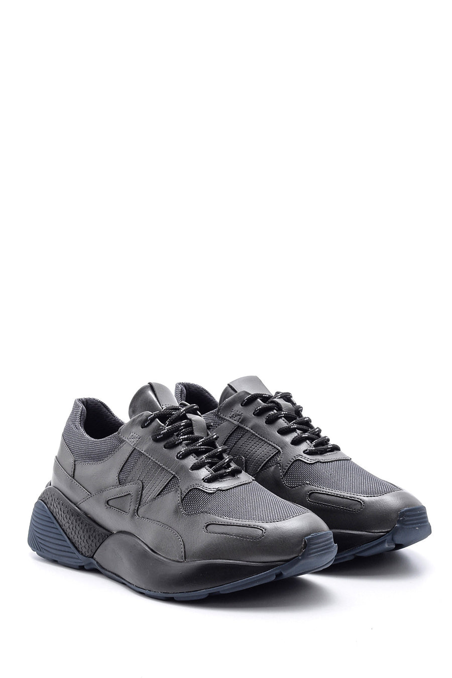 Men's High-Sole Leather Sneaker
