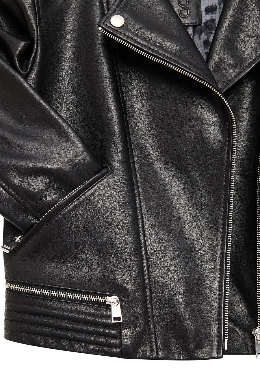 Eliza Women's Black Biker Short Leather Jacket