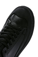 Men's Black Leather Sneaker | Derimod