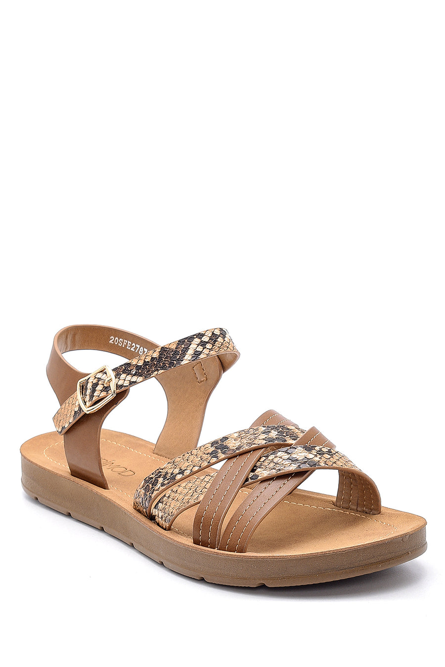 Women's Snakeskin Patterned Sandals