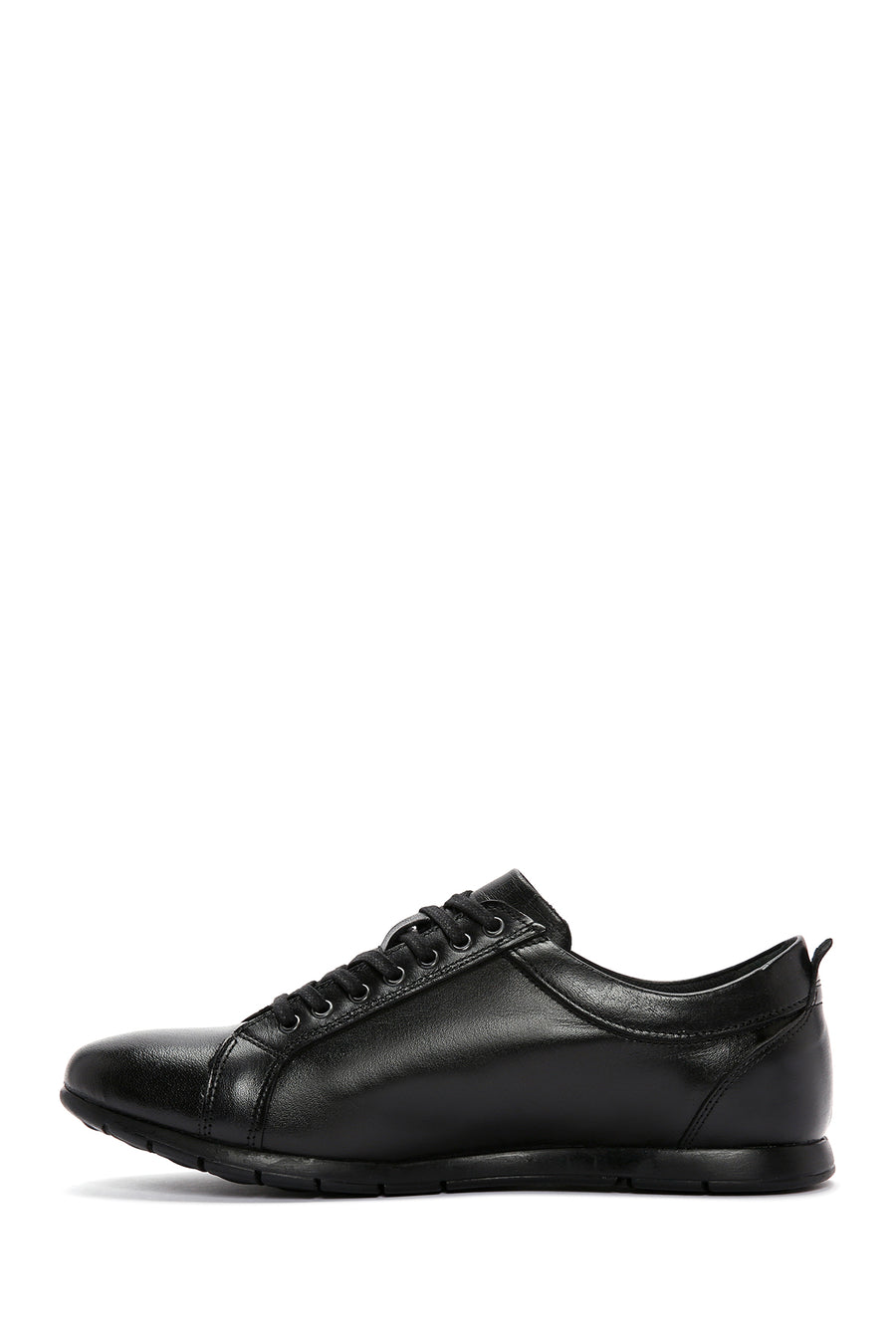 Men's Black Leather Casual Shoes