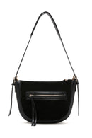 Women's Black Suede Shoulder Bag | Derimod