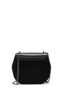 Women's Black Chain Strap Printed Shoulder Bag | Derimod