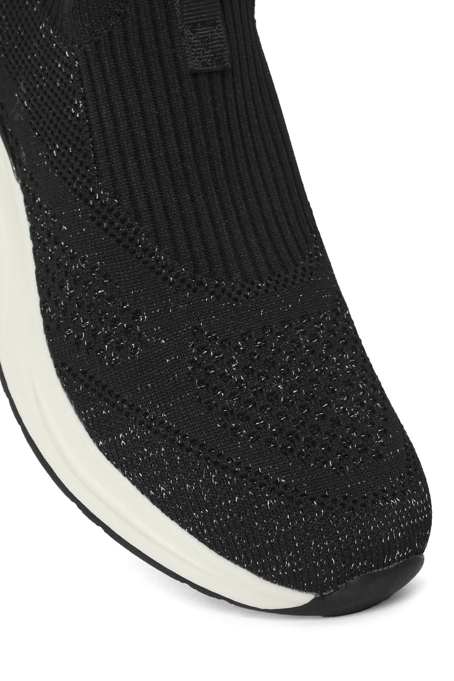 Derimod Zero Women's Black Thick Soled Fabric Sneaker