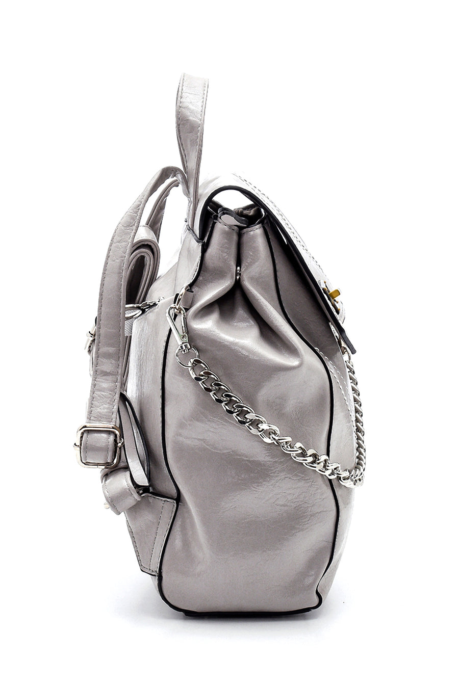 Women's Chain Detailed Backpack