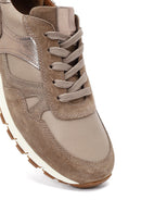 Kadın Vizon Bağcıklı Deri Sneaker | Derimod