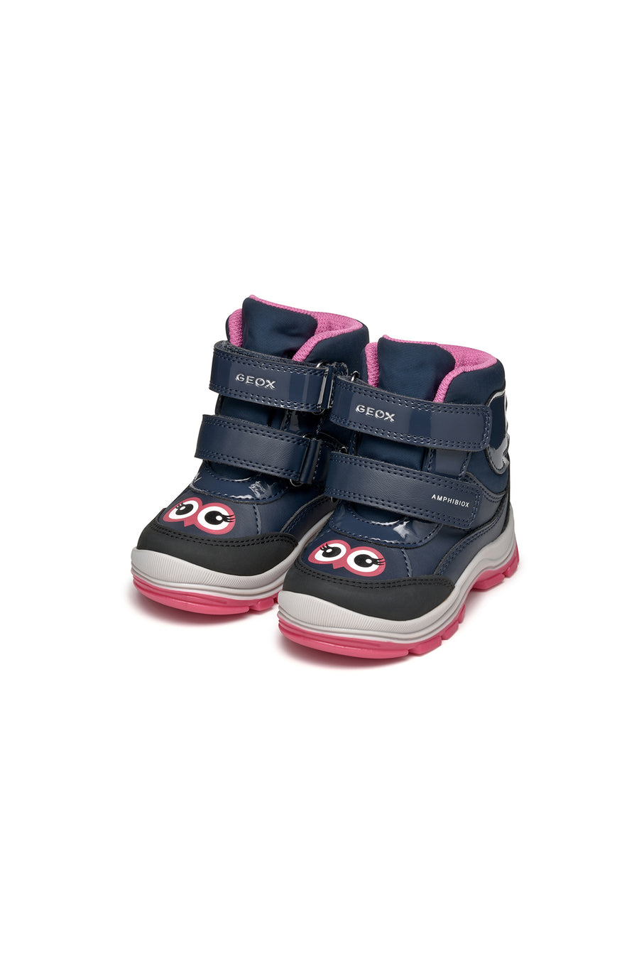 Geox Kız Bebek Lacivert B Flanfil Bantlı Waterproof Deri Bot