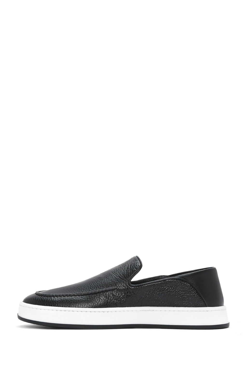 Erkek Siyah Deri Casual Loafer