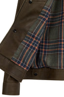 Explorer Male Green Suede Leather Jacket | Derimod