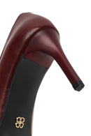 Kadın Bordo İnce Topuklu Deri Stiletto | Derimod