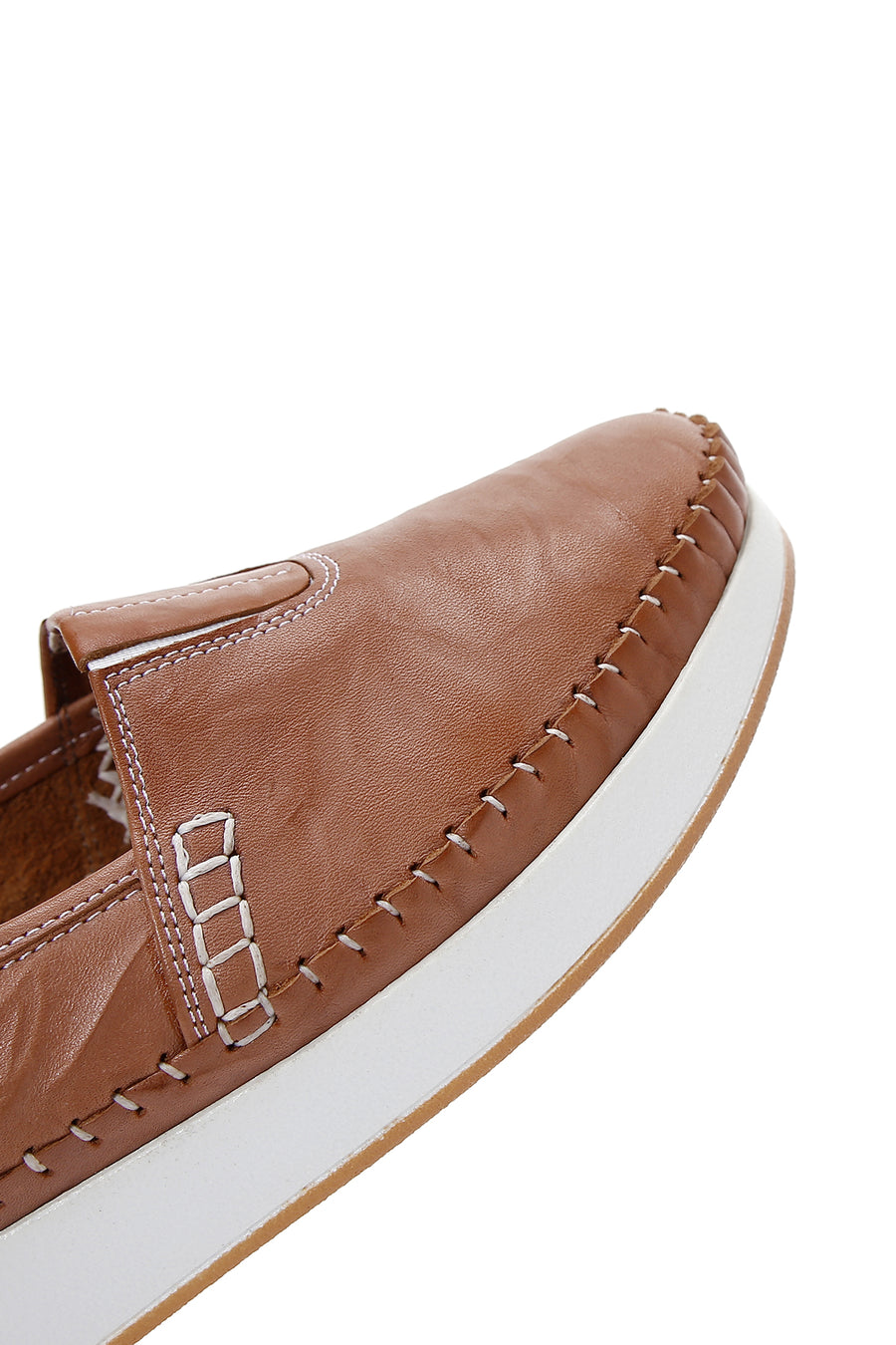 Kadın Taba Deri Comfort Loafer