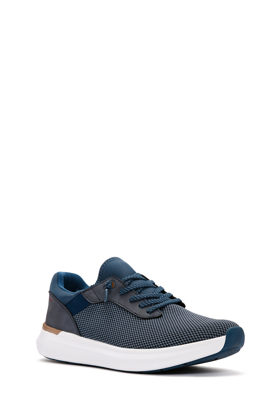 Derimod Zero Men's Navy Blue Lace-Up Thick Sole Fabric Sneaker
