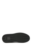 Erkek Lacivert Bağcıklı Deri Sneaker | Derimod
