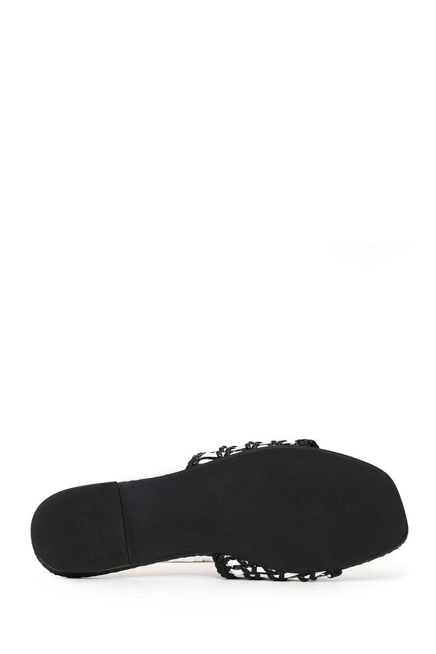 Woman Black Braided Slipper