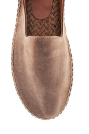 Men's Leather Suede Espadrilles | Derimod
