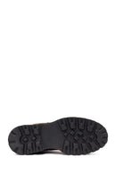 Woman Brown Thick-Soled Suede Chelsea Boots | Derimod