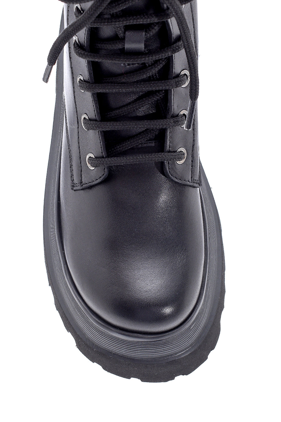 Women's Leather High-Sole Boots