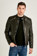 Westbrook Men's Leather Jacket | Derimod