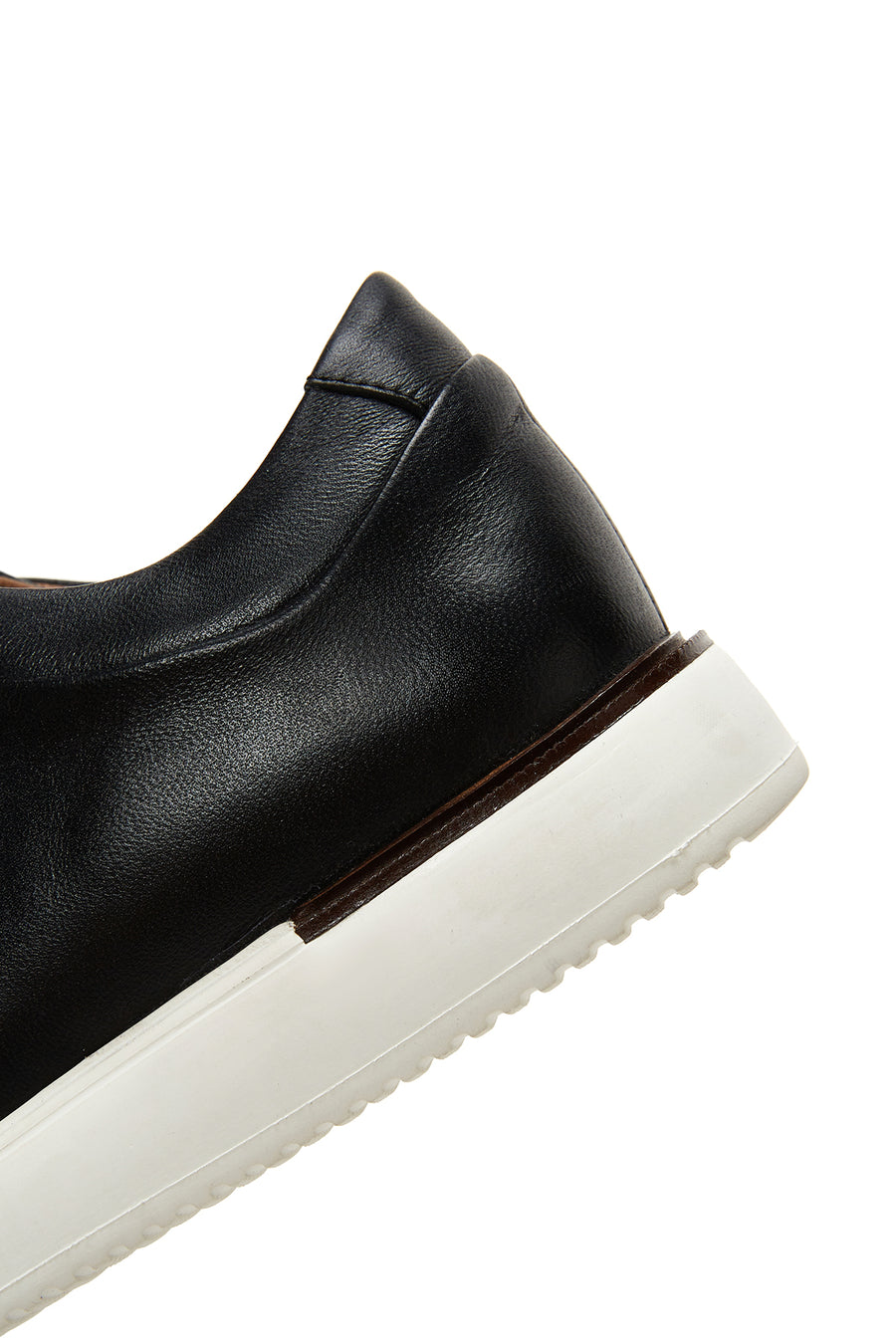 Men's Black Leather Sneaker