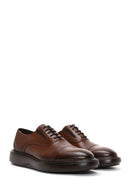 Men's Tan Leather Oxford Shoes | Derimod