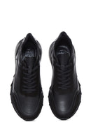 Erkek Siyah Deri Sneaker | Derimod