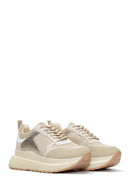 Women's Beige Thick Soled Sneaker | Derimod