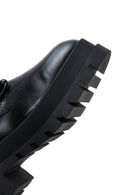 Women's Black Thick Soled Masculine Loafer | Derimod