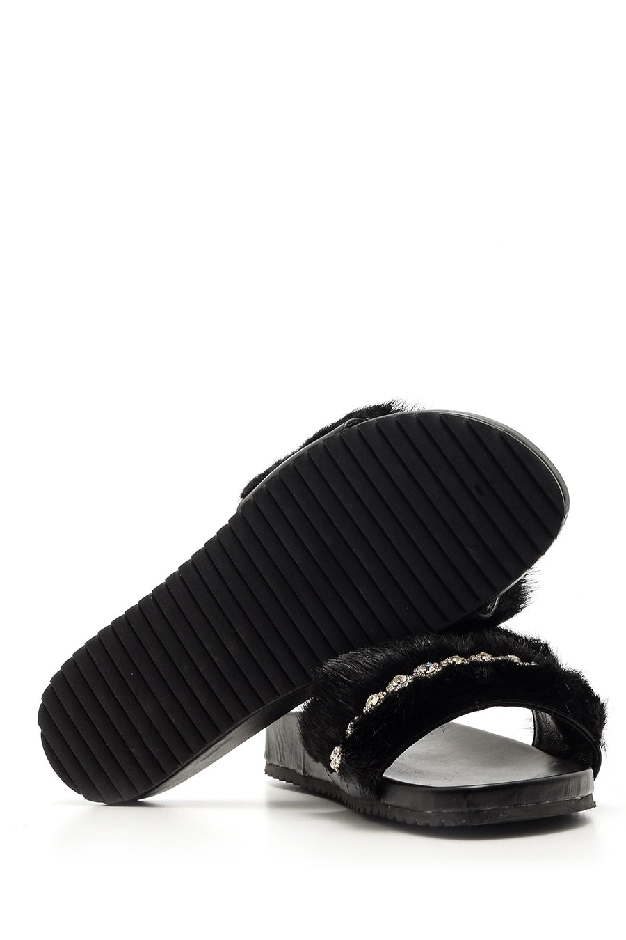 Women's Furry Stone Slippers