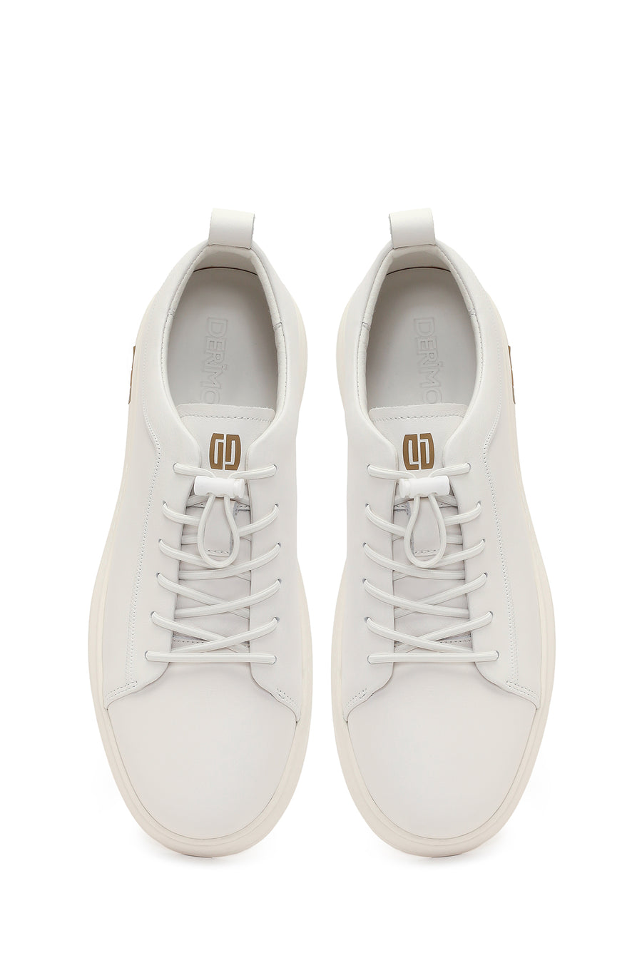 Erkek Beyaz Deri Sneaker