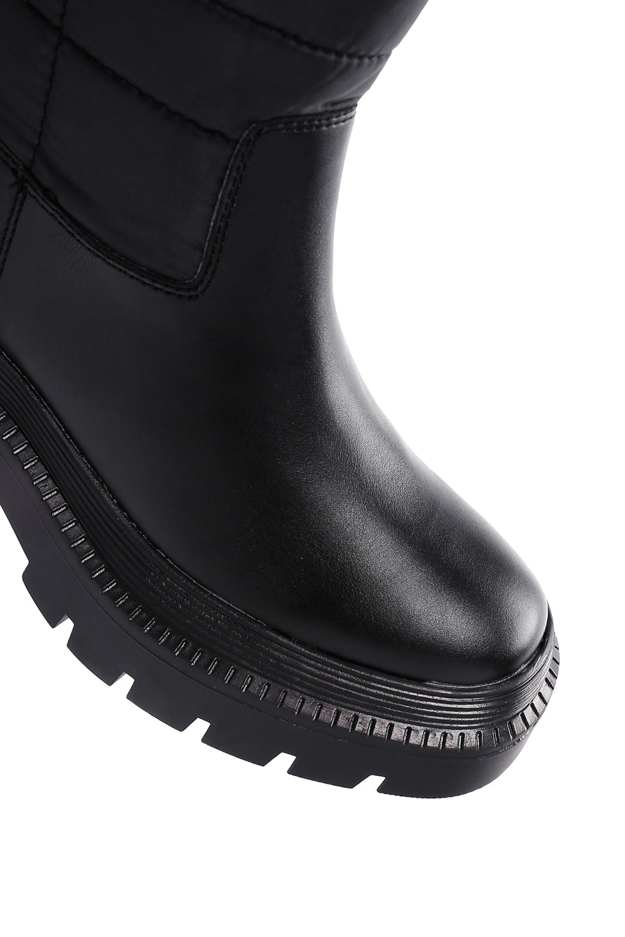 Women's Black Thick Soled Casual Boots